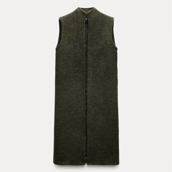 Zara Vest With Manteco Wool ZW Collection Size S - Picture 2 of 12